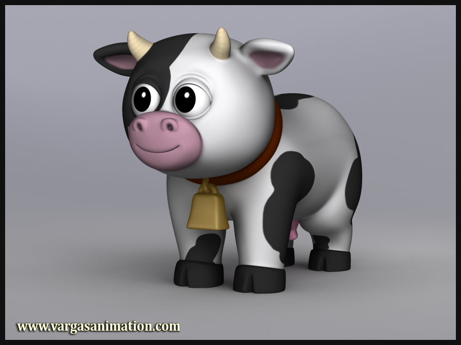 Vargas Animation - 3D Cow Model